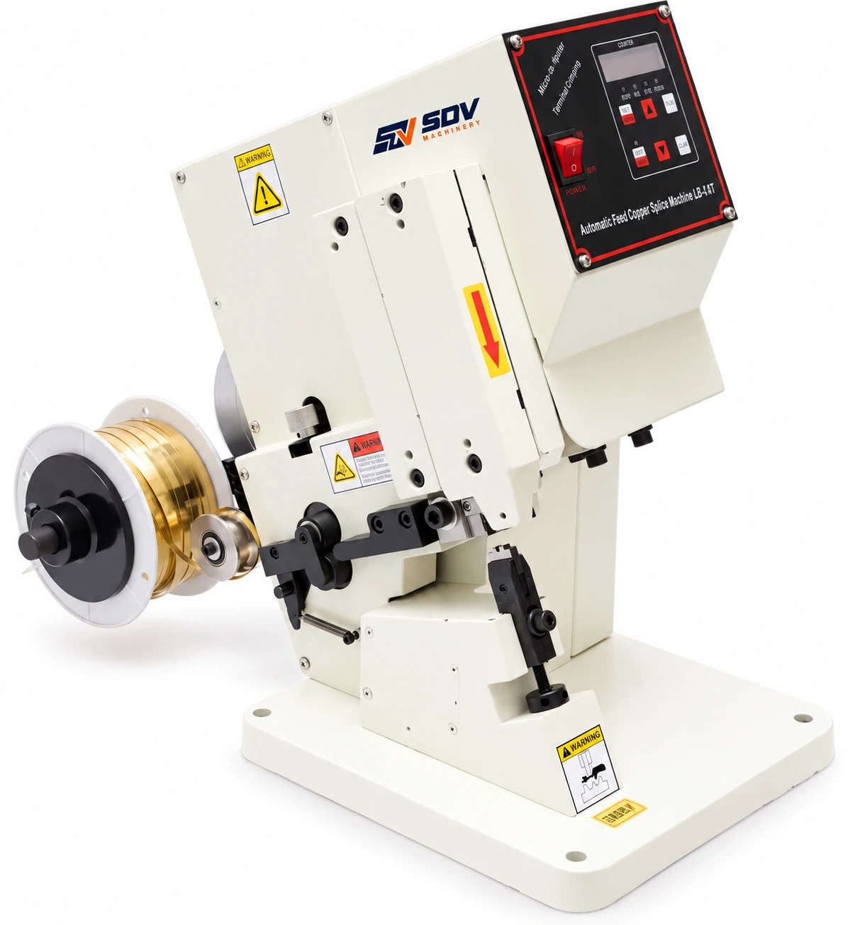 超静音铜带接续机 - SDV-X-CM108-2T 铜带压接机