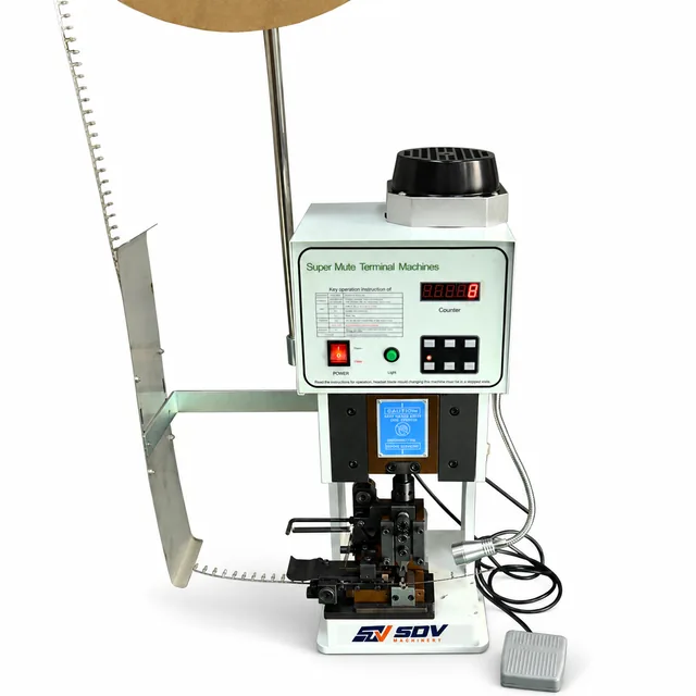 2T Super mute semi automatic cable copper wire terminal crimping machine terminal insertion press machine HS-P20