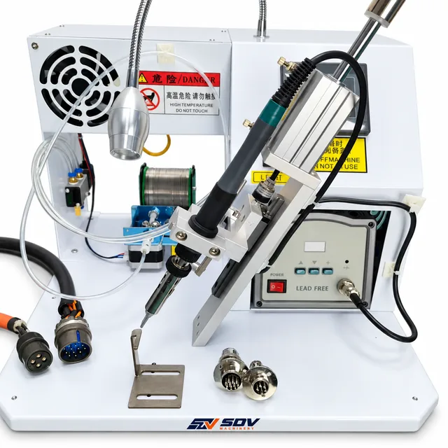 Semi-Automatic USB Soldering Machine for PCB, VGA, DP Connectors - X-SM10
