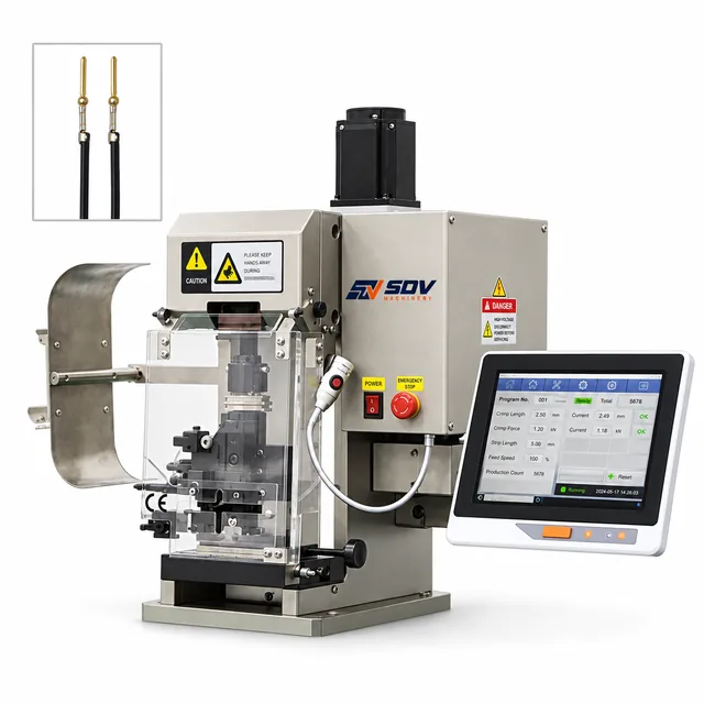 Software-Controlled Precision Servo Terminal Crimping Machine with CFM (2T) EW-5240-2T+S