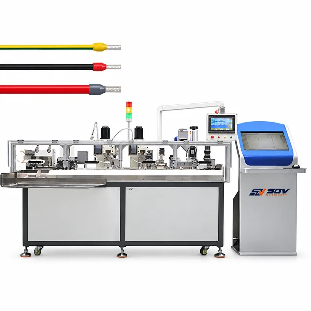 Double-Head Heat Shrink Tube Insertion & Terminal Crimping Machine(U Type) EW-9990