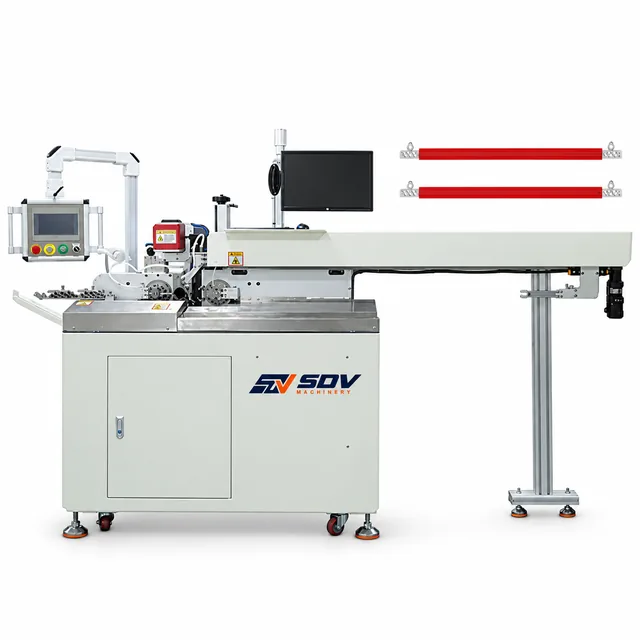 Fully Automatic Double Head Laser Stripping and Tinning Machine EW-9905
