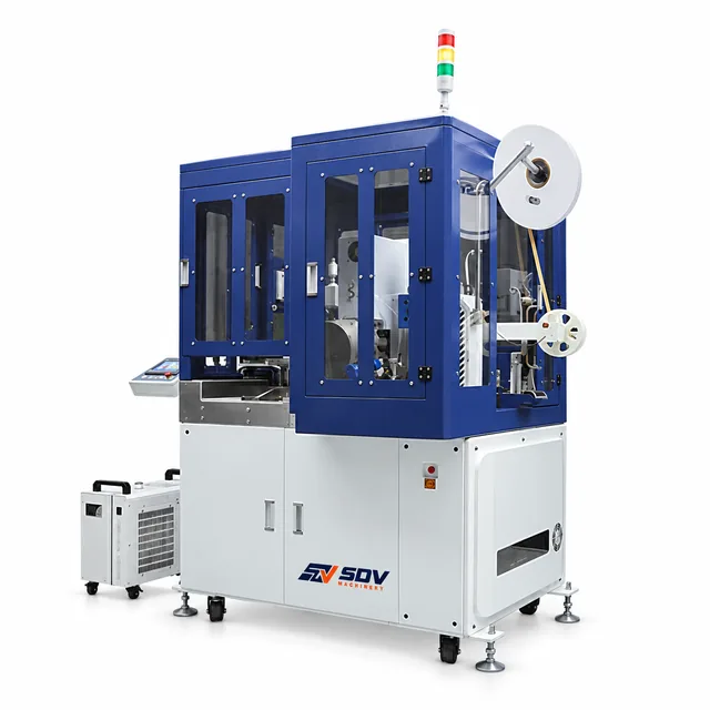 Fully Automatic Single-End Terminal Crimping, Seal Crimping, and Single-End Spot Welding Machine AWG28-AWG16(Can be customized) EW-7810