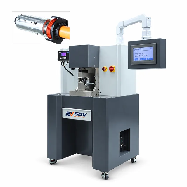 Servo Large 20T–60T Terminal Crimping Machine with CFM (6–400 mm²) EW-5210