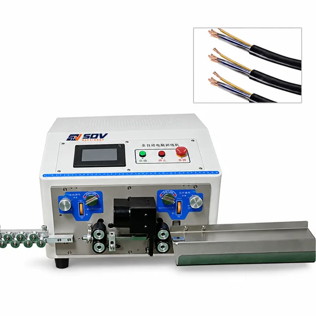 Touchscreen Multicore Wire Cutting Stripping Machine EW-3410
