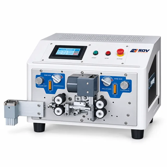 Automatic Long and Short Twins Wire Cutting Stripping Machine (0.3-2.5 mm²) EW-3405