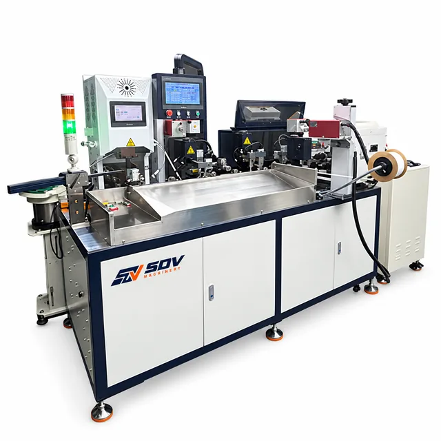 Fully Automatic Double-Head Number Tube Insertion and Loose Terminal Crimping Machine(4.0-16 mm²) EW-9730
