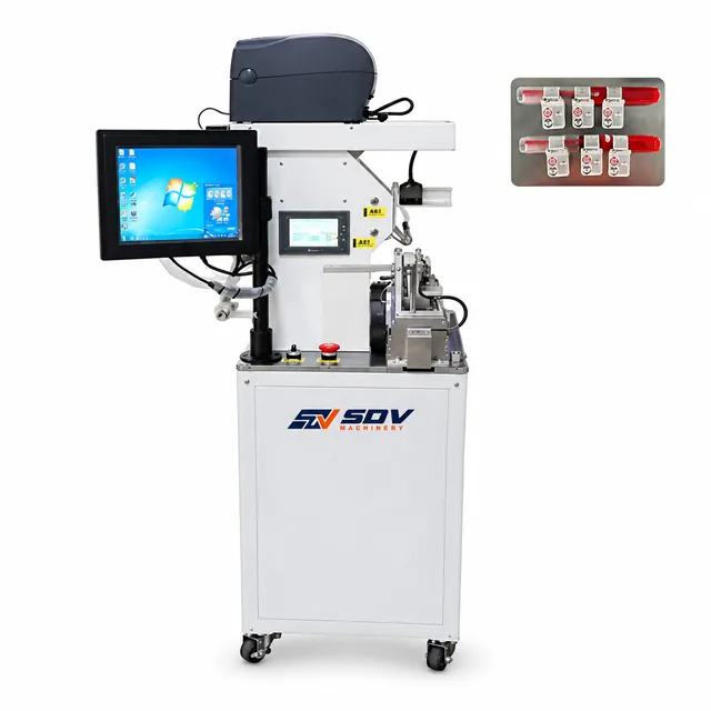 Automatic Wire Folding and Labeling Machine with Intelligent Control (40–160 mm Label Length) EW-7750+P