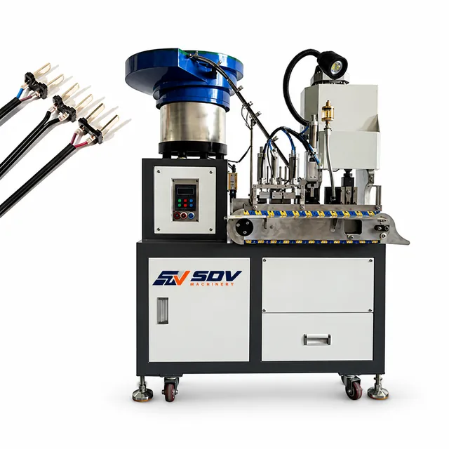 2 Pins American Plug Vibrating Feeder Crimping Machine EW-9830