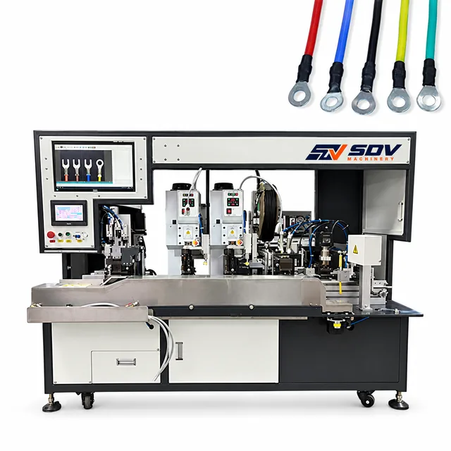 4-Core Wire Harness Riveting & Heat Shrink Tube Machine EW-7095