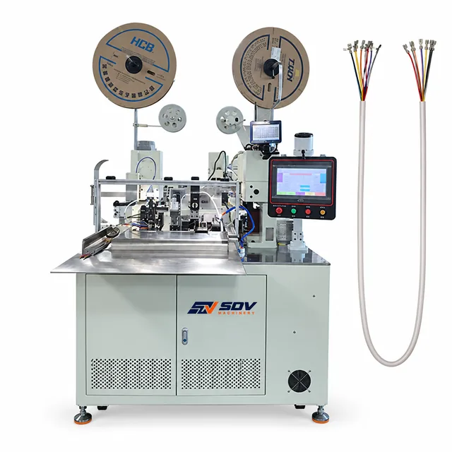 Fully Automatic Double-Head Multi-Core Cable Stripping & Terminal Crimping Machine EW-9530
