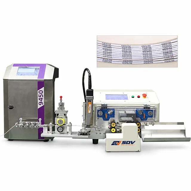 Wire Stripping & Twisting Machine(O.1 - 4 mm²) With Ink-jet Printer EW-3015+P