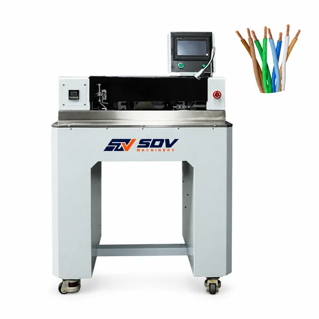 Semi-Automatic Multi-Core Wire Stripping & Tinning Machine (OD 0.8–3.0 mm) EW-9815