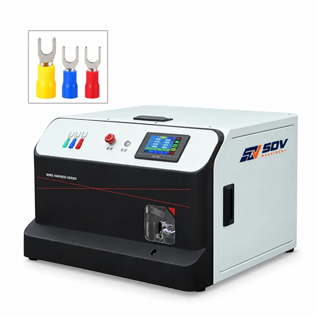 Fully Automatic OT/UT Ring & Spade Terminal Stripping and Crimping Machine(0.5-6 mm²) EW-5585