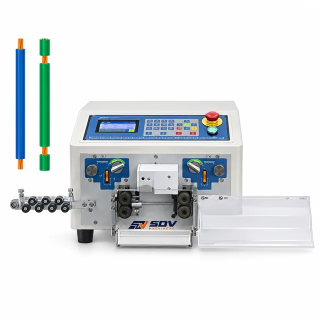 Desktop Fully Electrical Automatic Wire Cutting and Stripping Machine(0.14-10mm²) EW-03B+