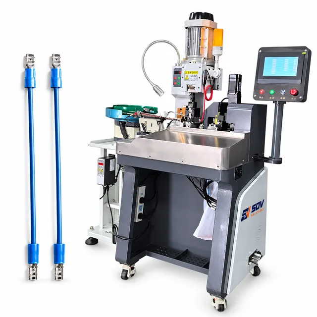 Loose round tube wire stripping and crimping machine 4T EW-5440