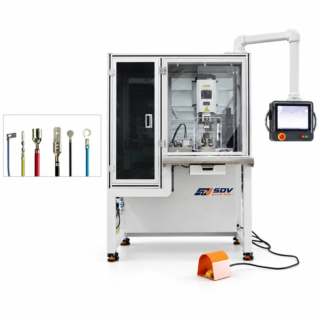 Vibrating plate feeding servo motor crimping machine 4T EW-5435