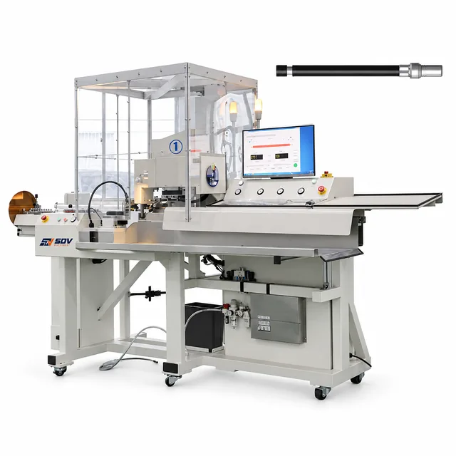 Automatic PV wire linked terminal crimping machine(single end)（4-6mm²）（2.5T） EW-8250