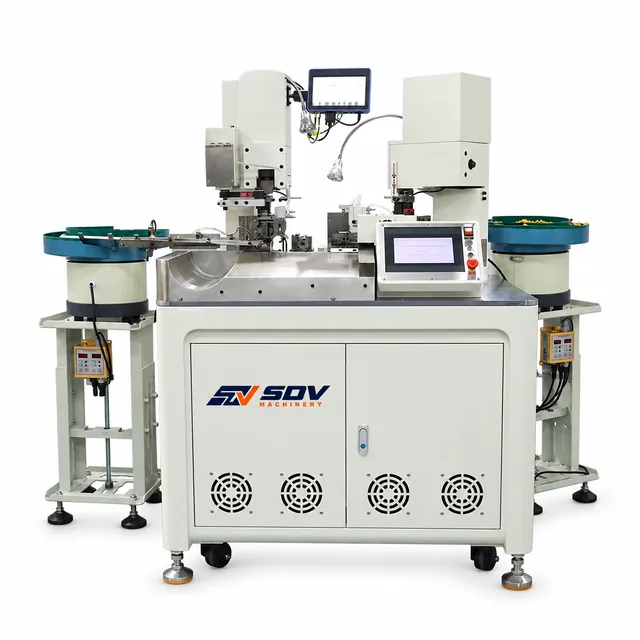 Automatic Double Heads Insulated Terminal Crimping Machine EW-8160-1
