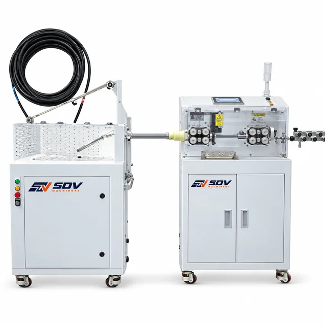 Wire Cutting & Stripping Machine(1.5 - 95 mm²) With Coiling Device EW-05D-1+C