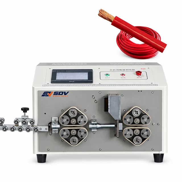 Belt-Driven Wire Cutting & Stripping Machine (2-25 mm²) EW-3025+
