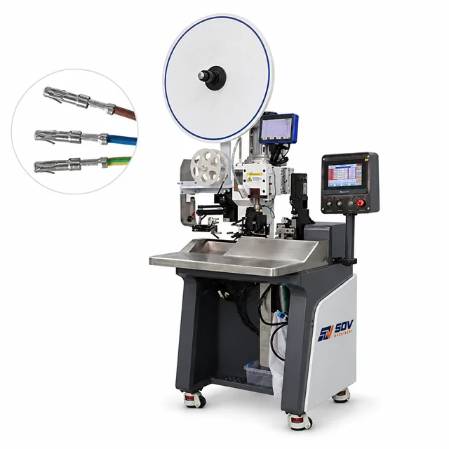 Continuous Multi-Core Cable Stripping & Crimping Machine (Up to 12 Cores) EW-5380