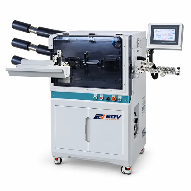 Automatic Cable Cutting & Stripping Machine (0.75–30 mm² / OD 18 mm) EW-05F-6