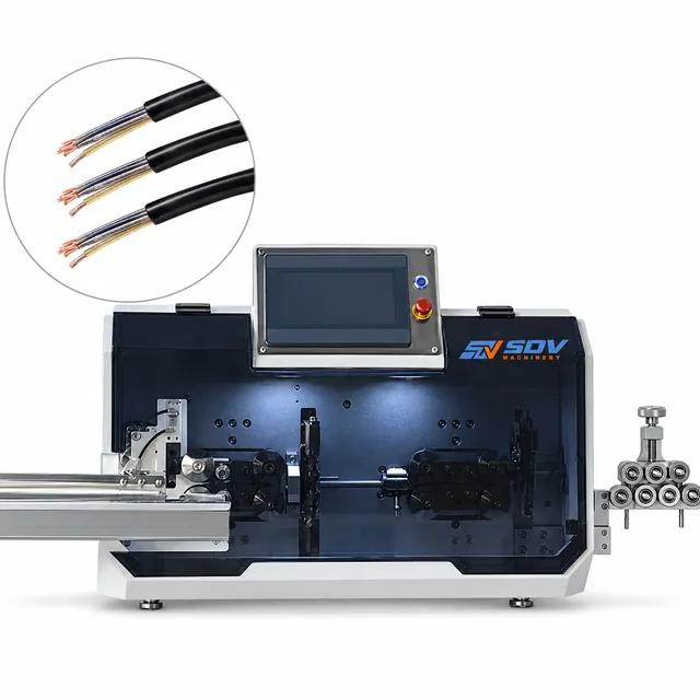 Multi-Conductor Cable Cutting & Stripping Machine (0.75–30 mm²) EW-05F+2