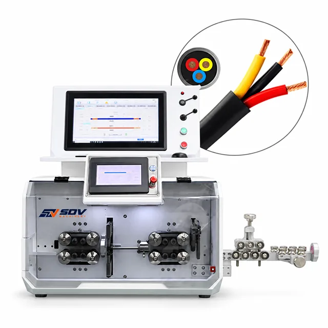 Multi-Core Cable Cut & Strip Machine (0.75–30 mm² / Max 10 Cores) EW-05F+S
