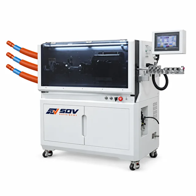 Cable Rotary Cutting & Stripping Machine (0.75–30 mm² / 18 mm OD) EW-05+R