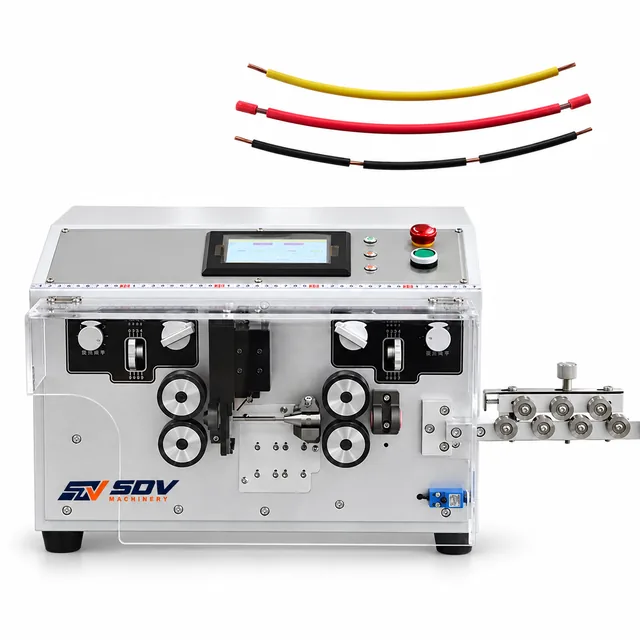 0.1-6 मिमी² तारों के लिए सर्वो वायर कटिंग और स्ट्रिपिंग मशीन EW-3005