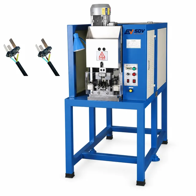 Three Flat Pin Plug Crimping Machine EW-7010