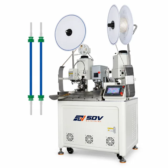 Fully Automatic Double-Head Waterproof Plug Crimping Terminal Machine EW-8010
