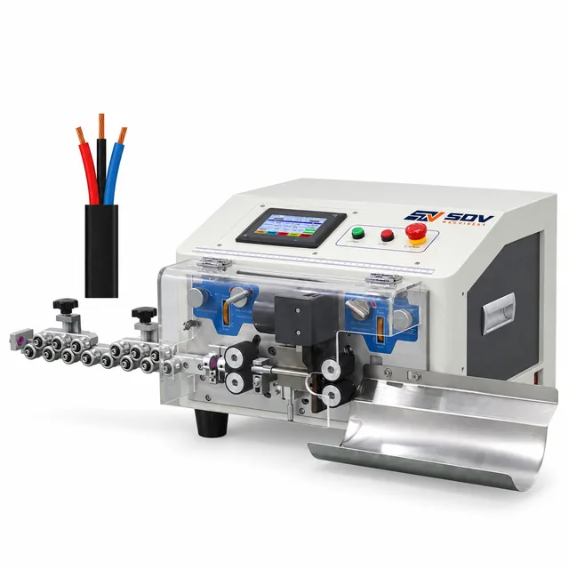 Multi-Conductor Cable Cutting and Stripping Machine (OD 1–6 mm / 2–4 Cores) EW-3050