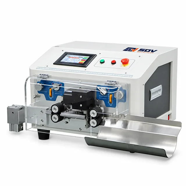 Pneumatic Flat Ribbon Cable Cutting, Stripping & Splitting Machine (2–12 Conductors) EW-3045