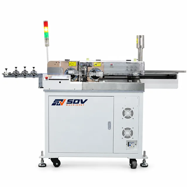 Automatic High-Speed Wire Cutting, Stripping, Twisting & Tinning Machine (AWG 16–32) EW-22F