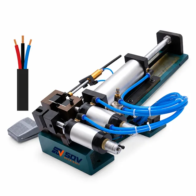 Pneumatic Wire Stripping Machine (0–15mm Diameter)(150mm Max Strip Length) EW-315